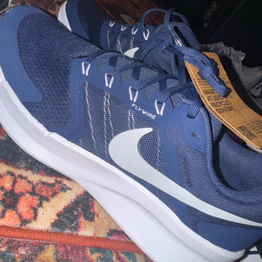 Nike Navy and White Running Shoes